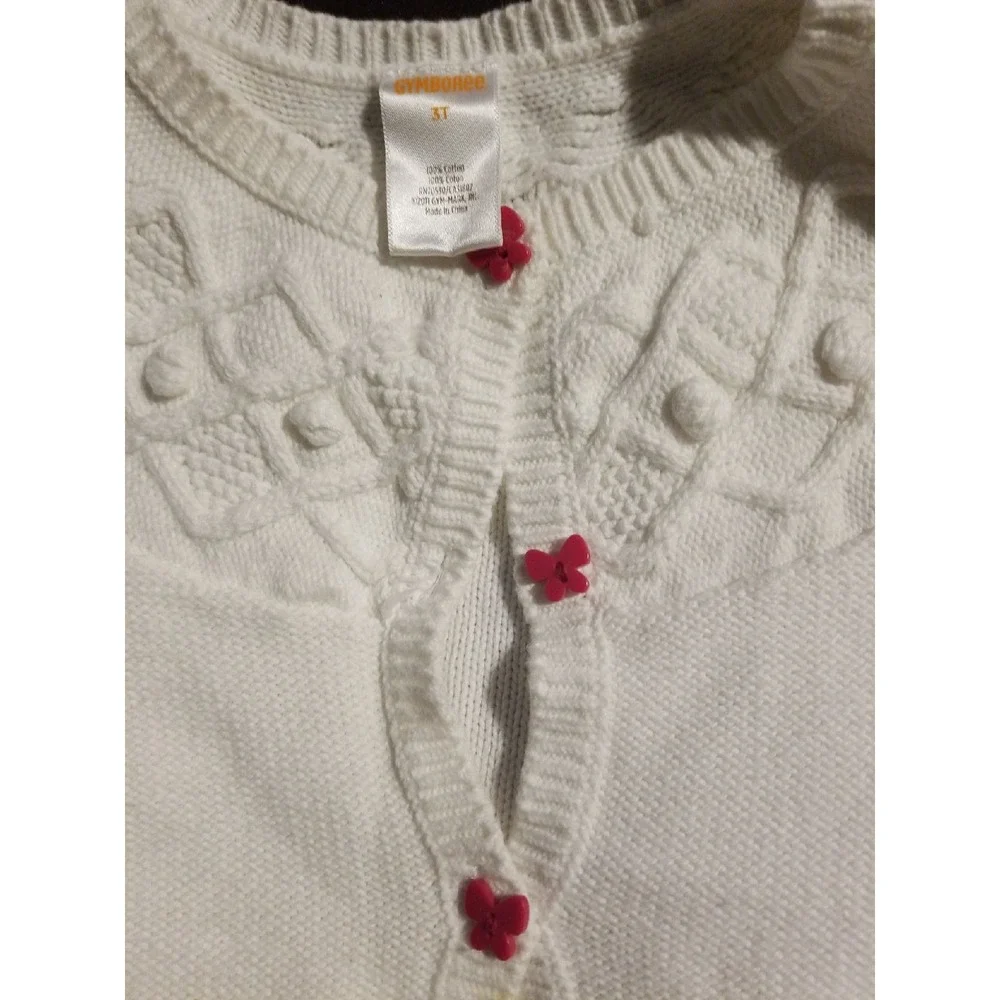 Gymboree butterfly girl sweater 3t